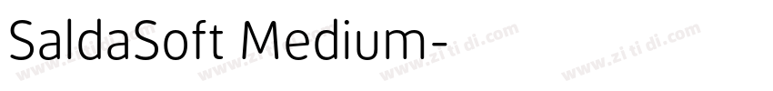 SaldaSoft Medium字体转换